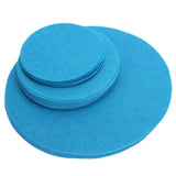Felt Dish Protection Pad Bowl Anti Friction Pad Pot Stacking Food Plate Divider Separator Protectors(Lake Green 48PCS)