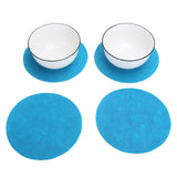 Felt Dish Protection Pad Bowl Anti Friction Pad Pot Stacking Food Plate Divider Separator Protectors(Lake Green 48PCS)