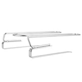Under Shelf Wine Glass Rack 304 Stainless Steel Mounted Hanging Cup Drain Holder Organizer