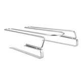 Under Shelf Wine Glass Rack 304 Stainless Steel Mounted Hanging Cup Drain Holder Organizer - Rear View