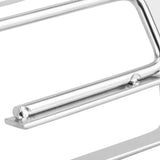 Under Shelf Wine Glass Rack 304 Stainless Steel Mounted Hanging Cup Drain Holder Organizer