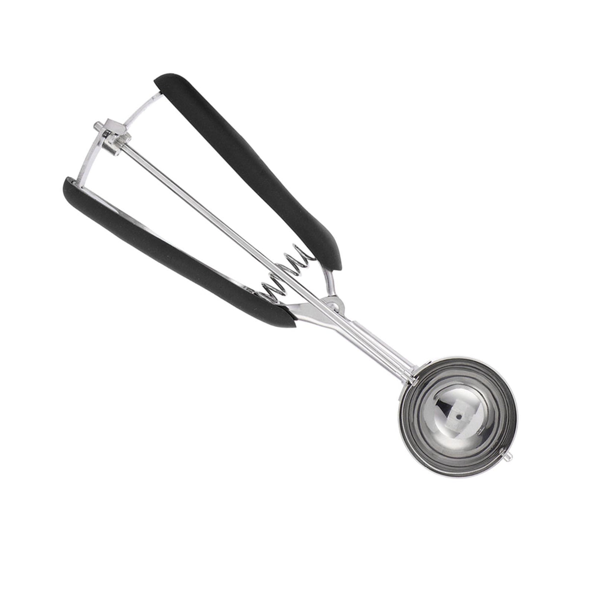 3PCS Ice Cream Scoop Cookies Scoop Set Stainless Steel Ice Cream Spoon Watermelon DiggerBlack