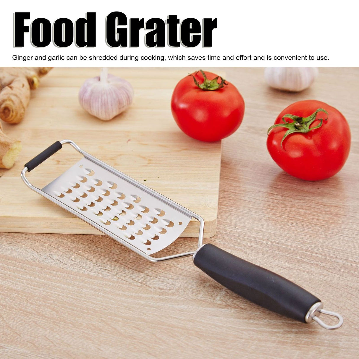 Handheld Cheese Grater Manual Vegetables Shredder Kitchen Gadgets with Silicone Thichen HandleJ13398/08 Large Gross Hole
