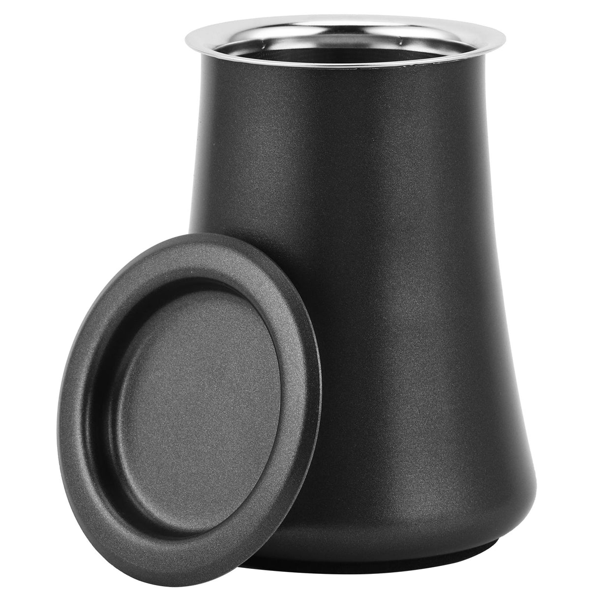 Coffee Powder Sieve 304 Stainless Steel Powder Sifter Container Home Filter CupBlack