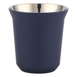 Stainless Steel Coffee Cup Double Wall Insulated Capsule Cup Mug for Home Coffee ShopDark Blue 160ml - Front View