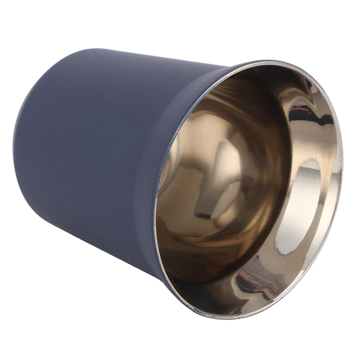Stainless Steel Coffee Cup Double Wall Insulated Capsule Cup Mug for Home Coffee ShopDark Blue 160ml