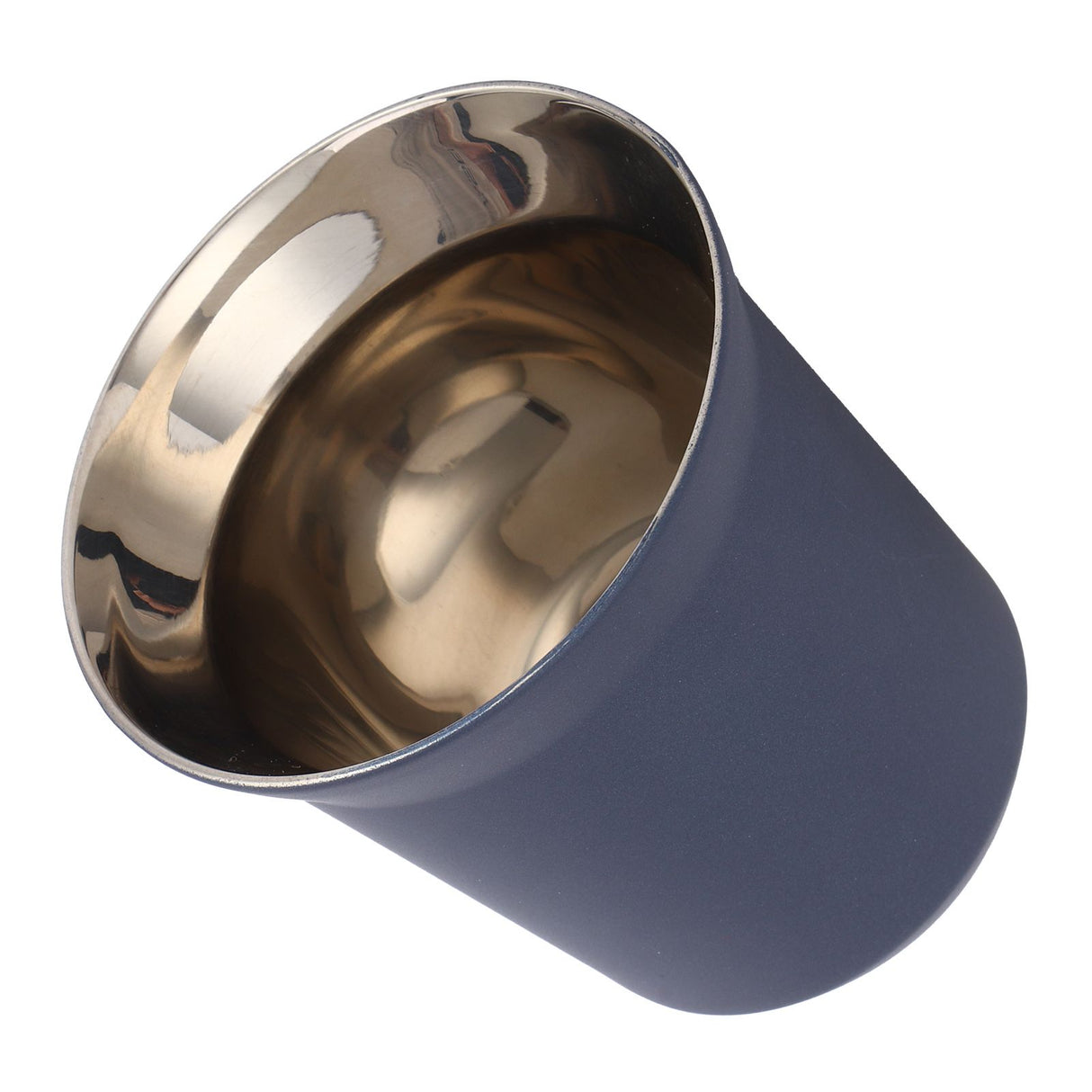 Stainless Steel Coffee Cup Double Wall Insulated Capsule Cup Mug for Home Coffee ShopDark Blue 160ml