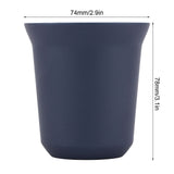 Stainless Steel Coffee Cup Double Wall Insulated Capsule Cup Mug for Home Coffee ShopDark Blue 160ml