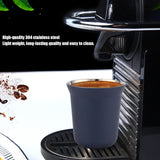 Stainless Steel Coffee Cup Double Wall Insulated Capsule Cup Mug for Home Coffee ShopDark Blue 160ml - Extra Image