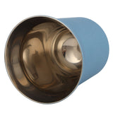 Stainless Steel Coffee Cup Double Wall Insulated Capsule Cup Mug for Home Coffee ShopLight Blue 160ml - Side View