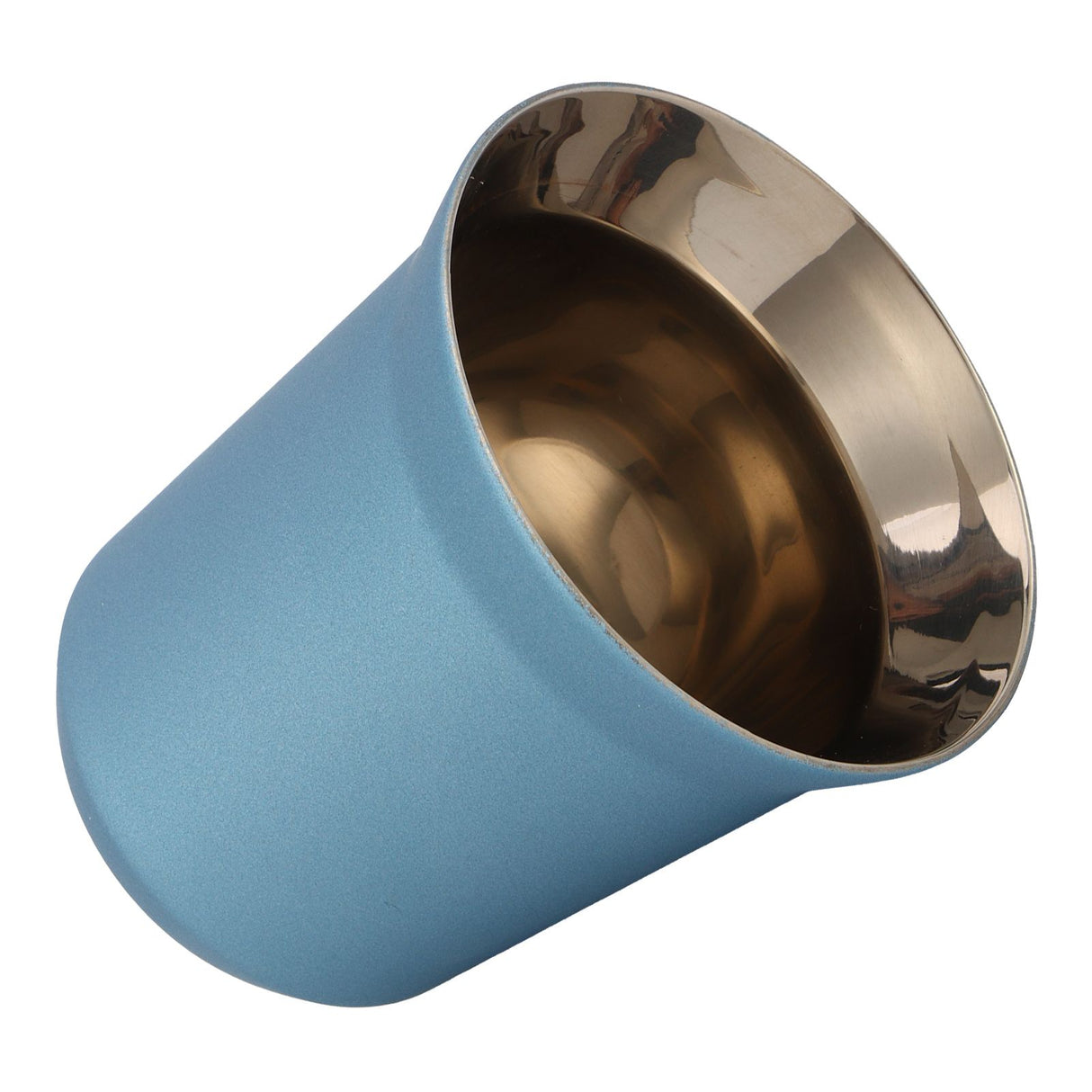Stainless Steel Coffee Cup Double Wall Insulated Capsule Cup Mug for Home Coffee ShopLight Blue 160ml