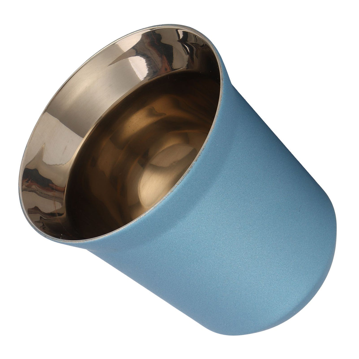 Stainless Steel Coffee Cup Double Wall Insulated Capsule Cup Mug for Home Coffee ShopLight Blue 160ml
