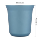 Stainless Steel Coffee Cup Double Wall Insulated Capsule Cup Mug for Home Coffee ShopLight Blue 160ml
