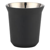 Double Wall Coffee Mug 304 Stainless Steel Insulation Capsule Cup for Kitchen SuppliesMatte Black 160ml - Front View