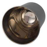 Double Wall Coffee Mug 304 Stainless Steel Insulation Capsule Cup for Kitchen SuppliesMatte Black 160ml - Top-Down View