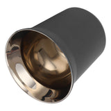 Double Wall Coffee Mug 304 Stainless Steel Insulation Capsule Cup for Kitchen SuppliesMatte Black 160ml - Rear View