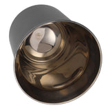 Double Wall Coffee Mug 304 Stainless Steel Insulation Capsule Cup for Kitchen SuppliesMatte Black 160ml - Close-Up Angle