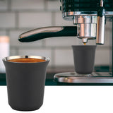 Double Wall Coffee Mug 304 Stainless Steel Insulation Capsule Cup for Kitchen SuppliesMatte Black 160ml - Extra Image