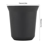 Double Wall Coffee Mug 304 Stainless Steel Insulation Capsule Cup for Kitchen SuppliesMatte Black 160ml