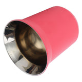 Double Wall Coffee Mug 304 Stainless Steel Insulation Capsule Cup for Kitchen SuppliesRose Red 160ml - Rear View