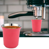 Double Wall Coffee Mug 304 Stainless Steel Insulation Capsule Cup for Kitchen SuppliesRose Red 160ml