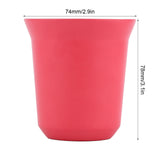 Double Wall Coffee Mug 304 Stainless Steel Insulation Capsule Cup for Kitchen SuppliesRose Red 160ml