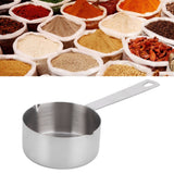 Baking Measuring Spoon 304 Stainless Steel Measuring Cup Scoop with Scales Kitchen Supplies1/3cup80ml
