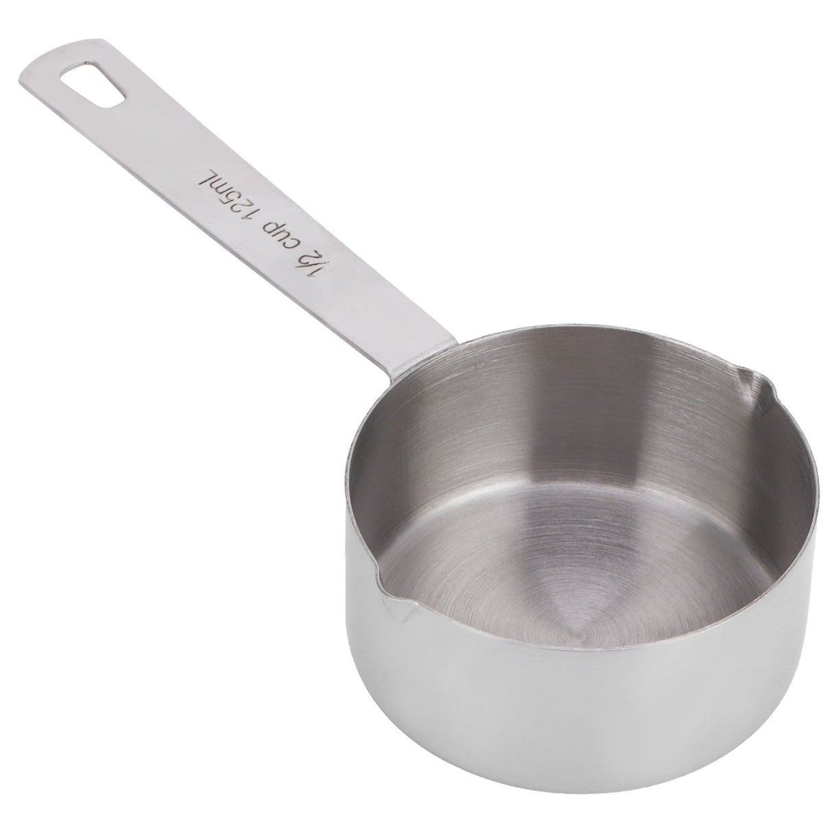 Baking Measuring Spoon 304 Stainless Steel Measuring Cup Scoop with Scales Kitchen Supplies1/2cup125ml