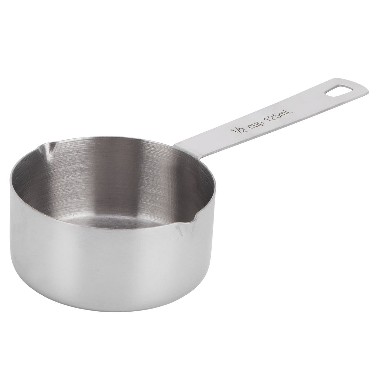 Baking Measuring Spoon 304 Stainless Steel Measuring Cup Scoop with Scales Kitchen Supplies1/2cup125ml
