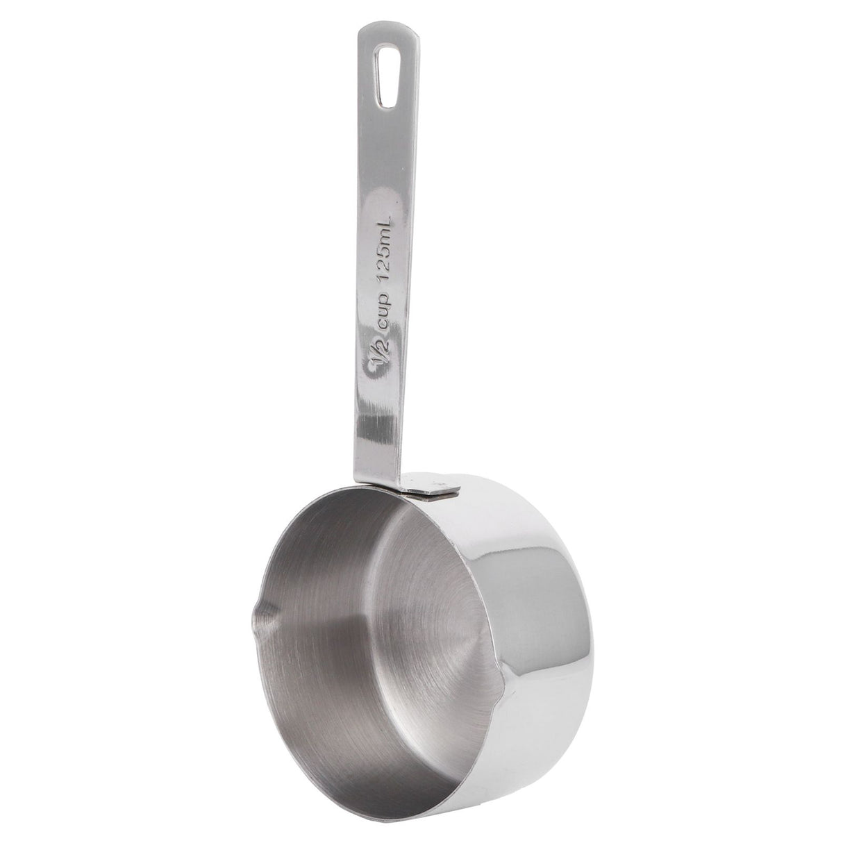 Baking Measuring Spoon 304 Stainless Steel Measuring Cup Scoop with Scales Kitchen Supplies1/2cup125ml