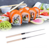Japanese Sushi Chopsticks with Wood Handle Cooking Chopsticks Tableware Serving Utensils150MM