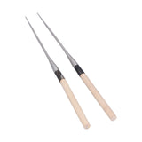 Japanese Sushi Chopsticks with Wood Handle Cooking Chopsticks Tableware Serving Utensils180MM - Low Angle