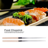 Japanese Sushi Chopsticks with Wood Handle Cooking Chopsticks Tableware Serving Utensils180MM - Extra Image