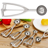 Ice Cream Spoon Multi Function 304 Stainless Steel Fruit Melon Meat Scoop Kitchen Utensils(J10189B 44 ) - Extra Image