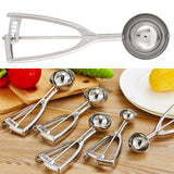 Ice Cream Spoon Multi Function 304 Stainless Steel Fruit Melon Meat Scoop Kitchen Utensils(J10189B 55 ) - Extra Image