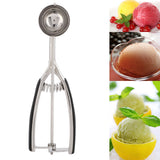 Ice Cream Spoon Stainless Steel Ice Cream Fruit Scoop Melon Baller Digging Ball for Kitchen44mm