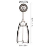 Ice Cream Spoon Stainless Steel Ice Cream Fruit Scoop Melon Baller Digging Ball for Kitchen44mm - Extra Image