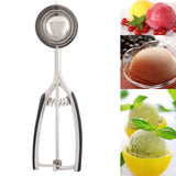 Ice Cream Spoon Stainless Steel Ice Cream Fruit Scoop Melon Baller Digging Ball for Kitchen55mm - Extra Image