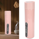 Smart Water Bottle Touch Temperature Display Timed Reminder Vacuum Insulated Bottle Battry PoweredPink