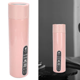Smart Water Bottle Touch Temperature Display Timed Reminder Vacuum Insulated Bottle Battry PoweredPink