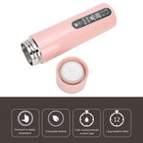 Smart Water Bottle Touch Temperature Display Timed Reminder Vacuum Insulated Bottle Battry PoweredPink