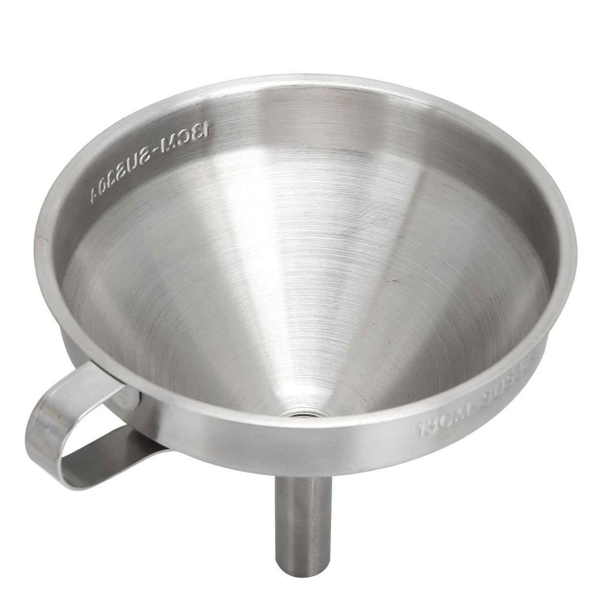 304 Stainless Steel Kitchen Funnel with Filter for Transferring of Liquid Dry Ingredients13cm Mouth Diameter