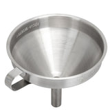304 Stainless Steel Kitchen Funnel with Filter for Transferring of Liquid Dry Ingredients13cm Mouth Diameter