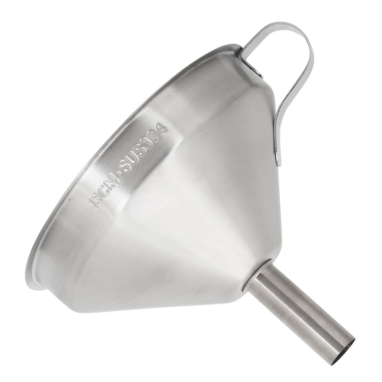 304 Stainless Steel Kitchen Funnel with Filter for Transferring of Liquid Dry Ingredients13cm Mouth Diameter