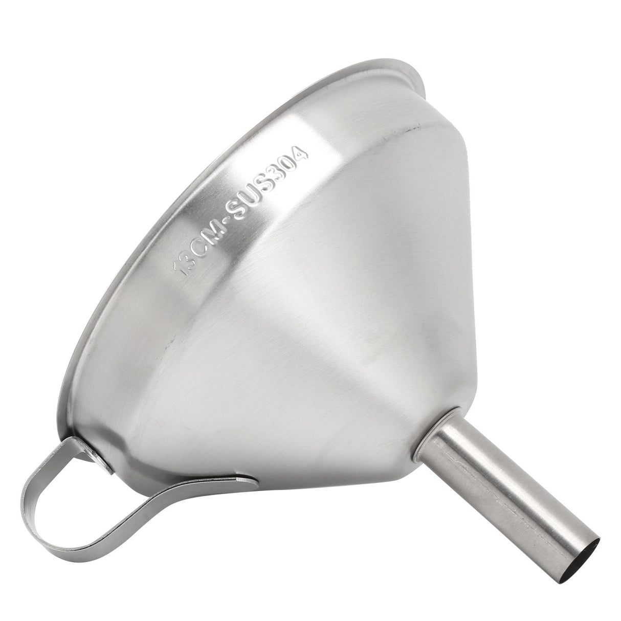 304 Stainless Steel Kitchen Funnel with Filter for Transferring of Liquid Dry Ingredients13cm Mouth Diameter