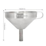 304 Stainless Steel Kitchen Funnel with Filter for Transferring of Liquid Dry Ingredients13cm Mouth Diameter