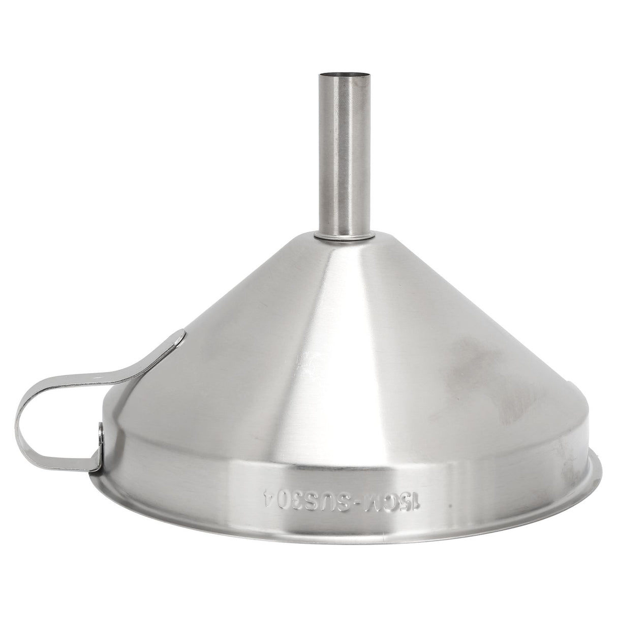 304 Stainless Steel Kitchen Funnel with Filter for Transferring of Liquid Dry Ingredients15cm Mouth Diameter