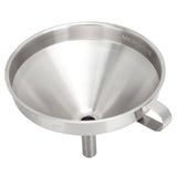 304 Stainless Steel Kitchen Funnel with Filter for Transferring of Liquid Dry Ingredients15cm Mouth Diameter - Low Angle