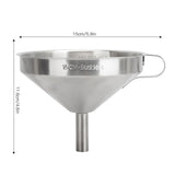 304 Stainless Steel Kitchen Funnel with Filter for Transferring of Liquid Dry Ingredients15cm Mouth Diameter