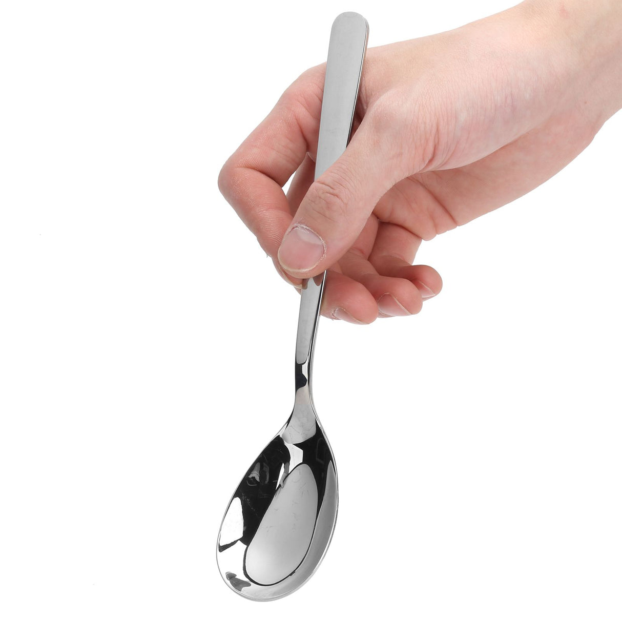 12PCS Silverware Set Stainless Steel Flatware Cutlery Kitchen Utensils for Hotel RestaurantSpoon